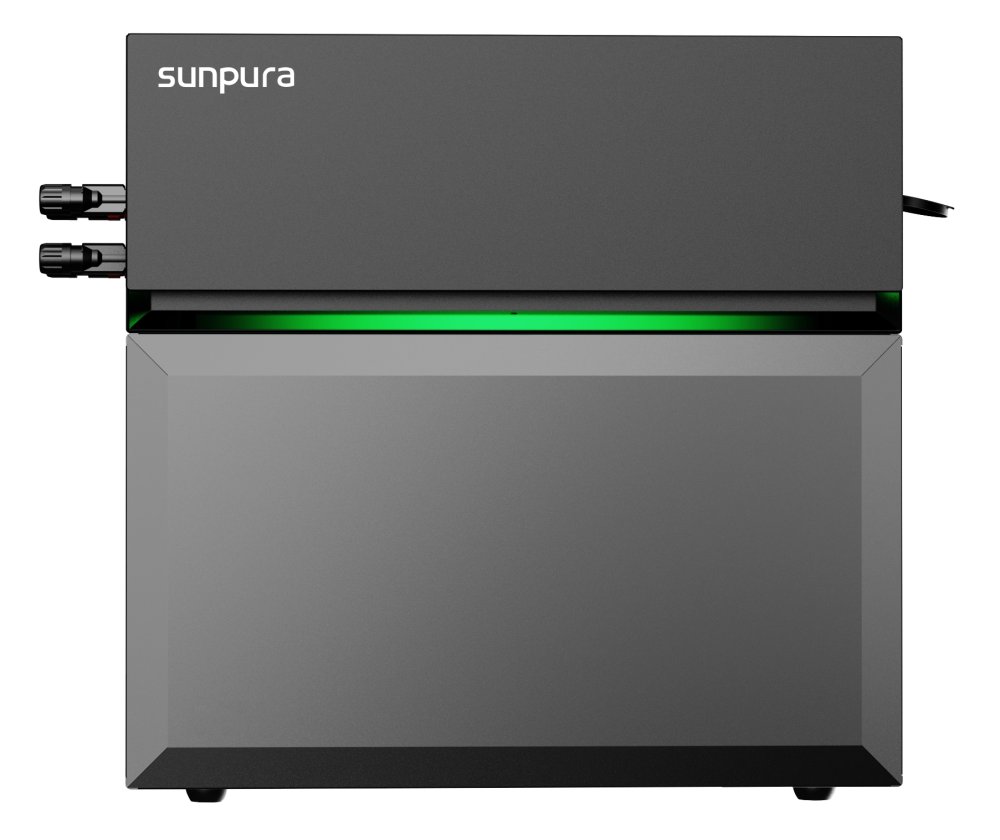 Sunpura S2400 Balkonkraftwerk Speicher Set 2000 Watt - 2.4 kWh - Doppelglas - JurSol Storage Mini